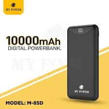 MY POWER Digital Powerbank M85 10000mah, Slim Powerbank