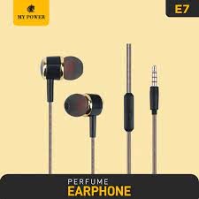 My Power E7 Earphone, Inear Handsfree, High Bass Stereo