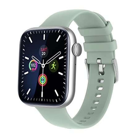 Pebble Cosmos MAX 1.81" Largest Display Bluetooth Calling Smartwatch, 100+ Sports Modes, HR, SPO2, Built in Games & Voice Assistant (Mint Green)