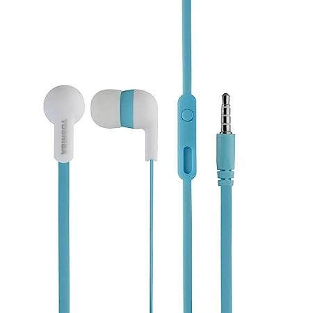 TOSHIBA Wired Earphone RZE-D81E Blue