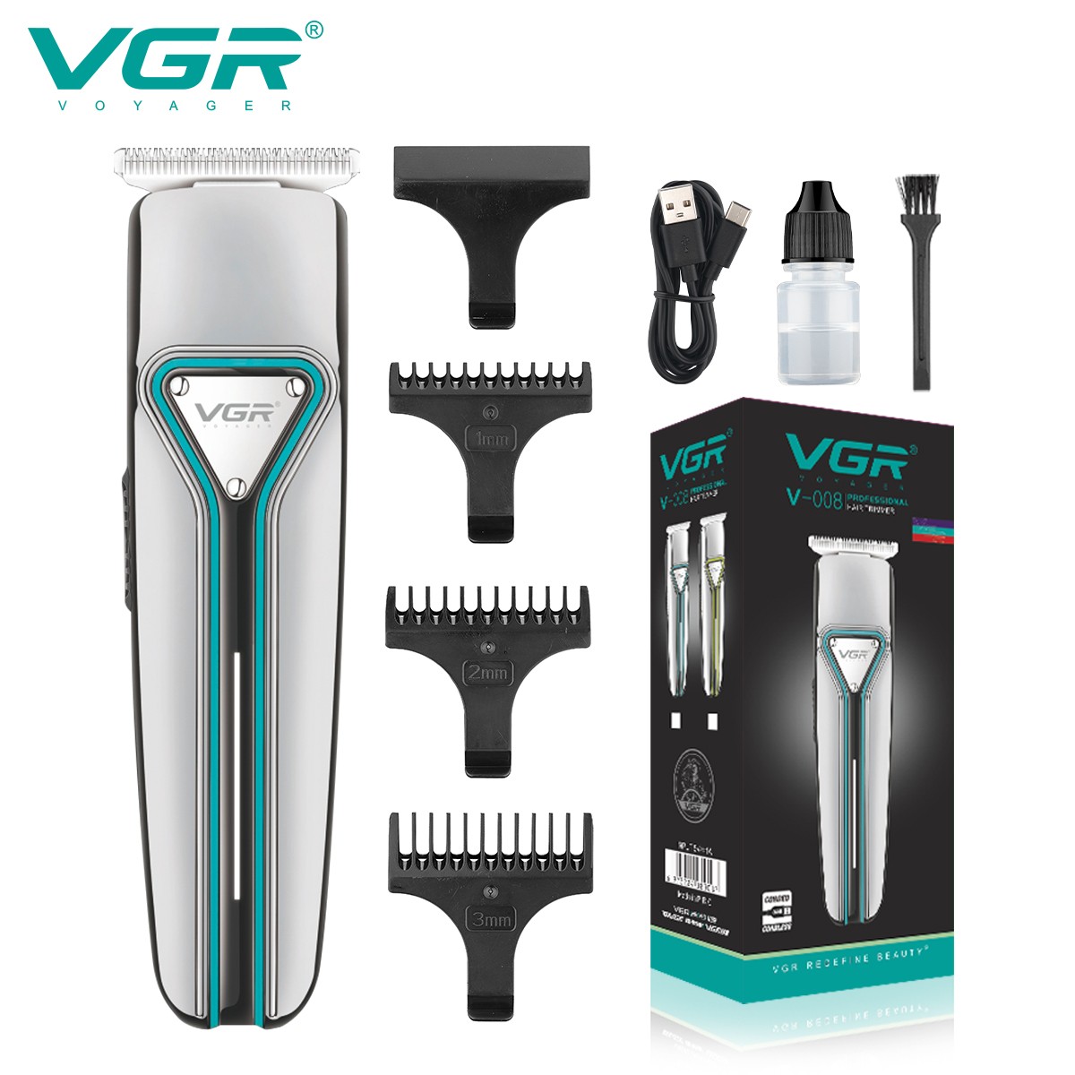 3 Months Warranty Vgr V008 Professional Trimmer The Best Hair Trimmer For Men Cordless Hair Trimmer