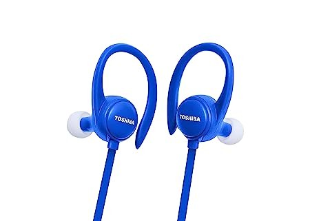 TOSHIBA Sports Type Wireless Earphones with Mic(RZE-BT313E Blue)