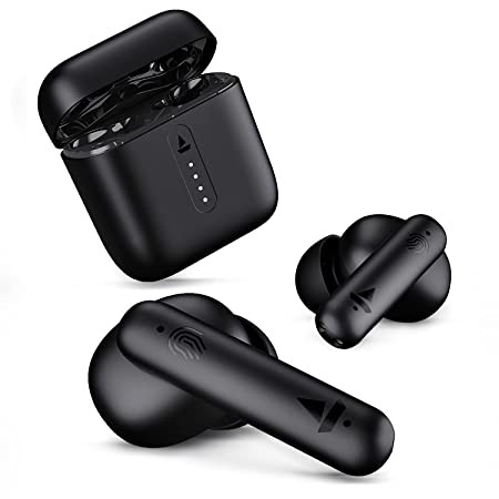 boAt Airdopes 141 Bluetooth Truly Wireless in Ear Headphones with mic, 42H Playtime, Beast Mode(Low Latency Upto 80ms) for Gaming, ENx Tech, ASAP Charge, IWP, IPX4 Water Resistance (Bold Black)