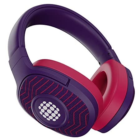 boAt Rockerz 558 Sunburn Edition with 50MM Drivers, 20 Hours Playback, Physical Noise Isolation and Soft Padded Earcups Over Ear Wireless Headphone(Techno Purple)