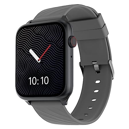 ZEBRONICS Iconic LITE AMOLED Smartwatch with Bluetooth Calling, 100+ Sport Modes, IP67, 1.78" 2.5D Curved Display, Voice Assistant, 10 Built-in/Customizable Watch Faces and Sleep Monitor (Silver)