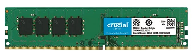 Crucial Basics 8GB DDR4 1.2v 2666Mhz CL19 UDIMM RAM Memory Module for Desktop, Green