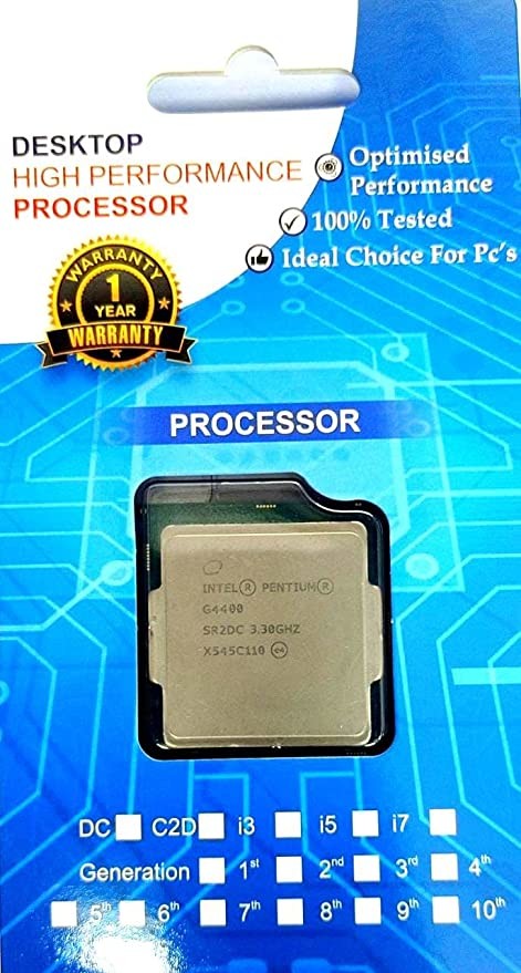 6th Generation Pentium G4400 Dual-Core 3.3GHz Desktop Processor for H110 motherboard