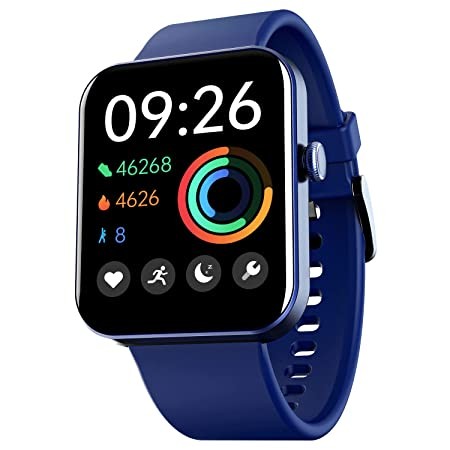 boAt Wave Leap Call with 1.83" HD Display, Advanced Bluetooth Calling, Multiple Watch Faces, Multi-Sports Modes, IP68, HR & SpO2, Metallic Design, Weather Forecasts(Deep Blue)