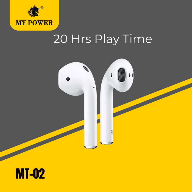 My Power Earbuds Mt02, Bluetooth Earphone, Wireless Earphone, Wireless Earbuds