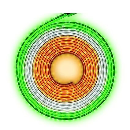 PHILIPS TriGlow 18-Meter LED Rope Light | Indian Tricolor Strip Light - Orange + White + Green Colour in Single Strip | Republic Day 18 Meter Plug and Play Waterproof IP65 Strip Light, Pack of 1