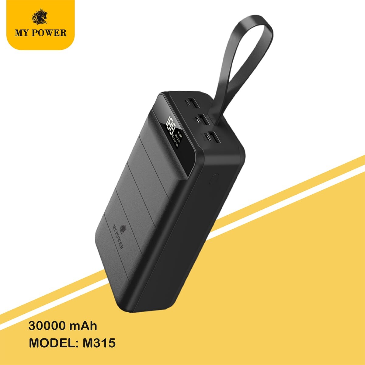 Mypower Powerbank 30000mah M315, My Power QC 3.0 PD 22.5W Fast Charging Power Bank