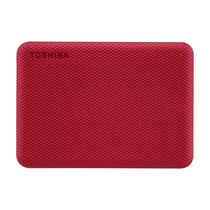 TOSHIBA Canvio Advance 4TB Portable External HDD, USB3.0 for PC Laptop Windows and Mac. 3 Years Warranty. External Hard Drive - Red