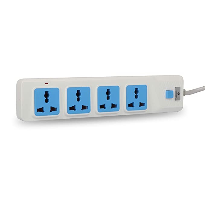 ZEBRONICS ZEB-PS4301 2500 WATTS Power Extension Socket with 4 Universal sockets