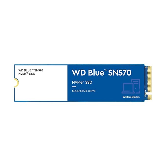Western Digital WD Blue SN570 NVMe 250GB,SATA,  Upto 3300MB/s, with Free 1 Month Adobe Creative Cloud Subscription, 5 Years Warranty, PCIe Gen 3 NVMe M.2 (2280), Internal Solid State Drive (SSD) (WDS2