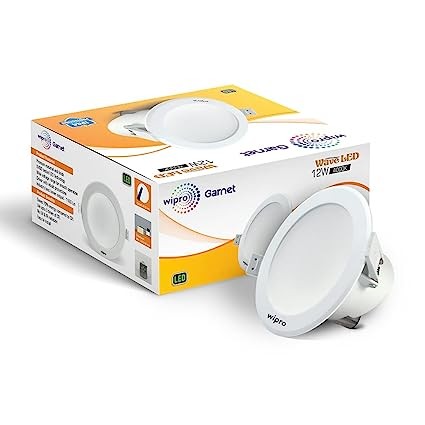 Wipro Garnet Wave 12W LED Downlight 4000K