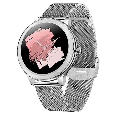 Fire-Boltt Allure Women's Lux Edition Smartwatch, 1.09" Display with Bluetooth Calling, Fast Charging, 360 Health Feature, Multiple Sports Modes & Watch Faces (Silver)