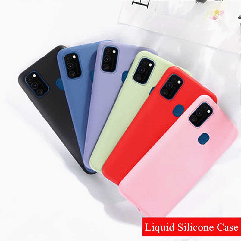 Samsung M21 /M31 / M30s Liquid Silicon Case With Fur Inside