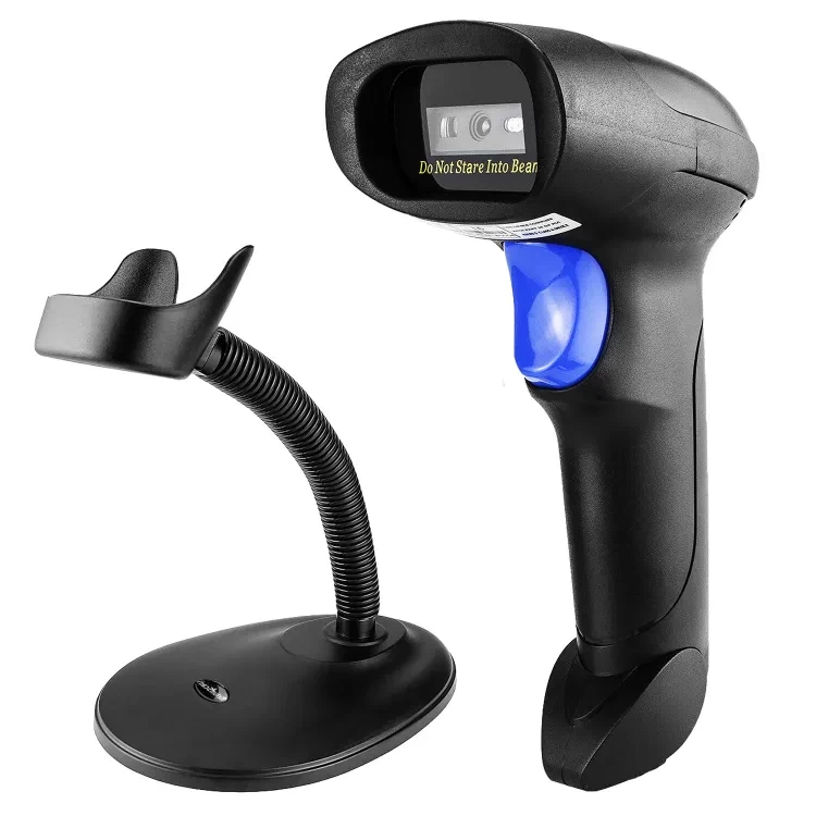 HBAPOS-VB Barcode Scanner (1D 2D & QR Scan | Handheld Scanner | Voice Reminder | Scane Memory Record | Wireless Bluetooth & USB Interface)