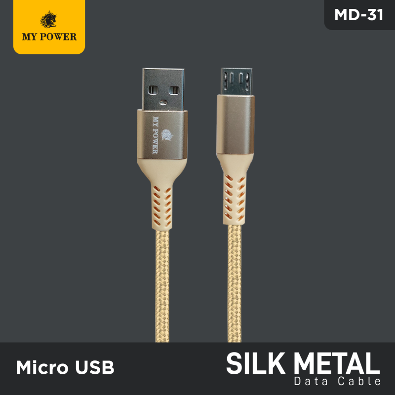 MY POWER Micro USB Datacable , Silk Metal, Android Datacable