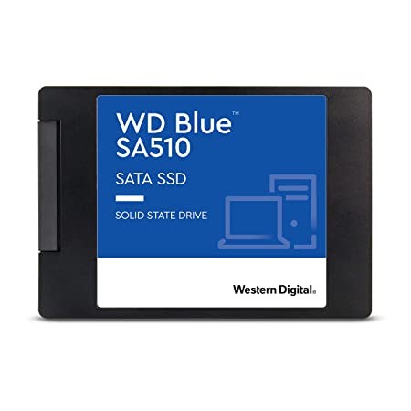 Western Digital WD Blue SA510 SATA 500GB, Up to 560MB/s, 2.5 Inch/7 mm, 5 Years Warranty, Internal Solid State Drive (SSD) (WDS500G3B0A) for Laptop, Desktop