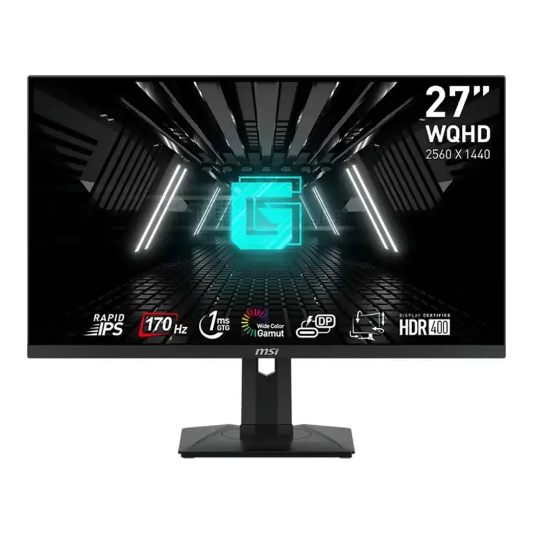 MSI Optix G274QPF Monitor (27" 2K | Rapid IPS Panel | 170Hz | 1ms | 121% sRGB Color Gamut | USB-C | 90° Rotation & Height Adjustment | Eyecare)