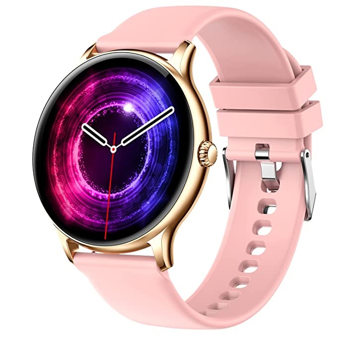 Fire-Boltt Phoenix Smart Watch with Bluetooth Calling 1.3",120+ Sports Modes, 240 * 240 PX High Res with SpO2, Heart Rate Monitoring & IP67 Rating (Gold Pink)