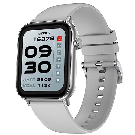 Fire-Boltt Ninja Fit Smartwatch Full Touch 1.69 & 120+ Sports Modes with IP68, Multi UI Screen, Over 100 Cloud Based Watch Faces, Built in Games (Grey)