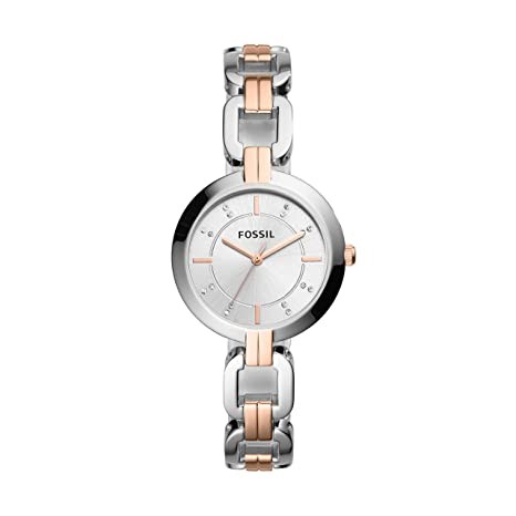 Fossil Women's Kerrigan Quartz Stainless Steel Dress Quartz Watch and Water Resistant