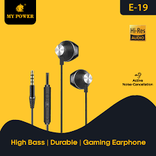 My Power Metal Earphone High Overweight Bass Hi-Res Audio E19