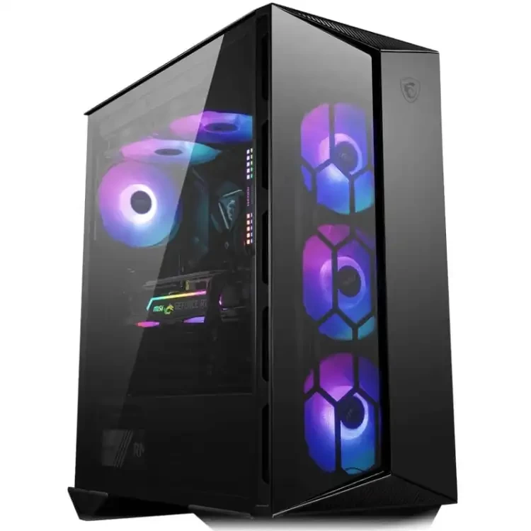 MSI MPG GUNGNIR 110R GAMING PC CASE (ATX M/B Support | ARGB FAN | Tempered Glass | 340mm GPU Length | USB Gen2x2 Type-C Port | Magnetic Dust Filter)