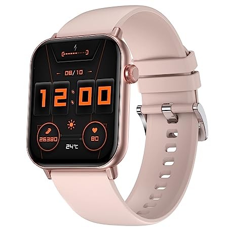 Fire-Boltt Ninja Fit Smartwatch Full Touch 1.69 & 120+ Sports Modes with IP68, Multi UI Screen, Over 100 Cloud Based Watch Faces, Built in Games (Beige)