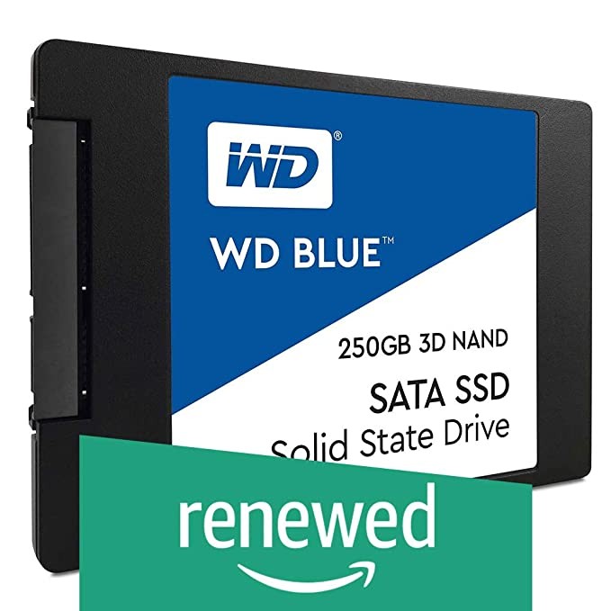 (Renewed) Western Digital 250GB Internal Solid State Drive (WDS250G2B0A) Serial ATA-600 for Desktop