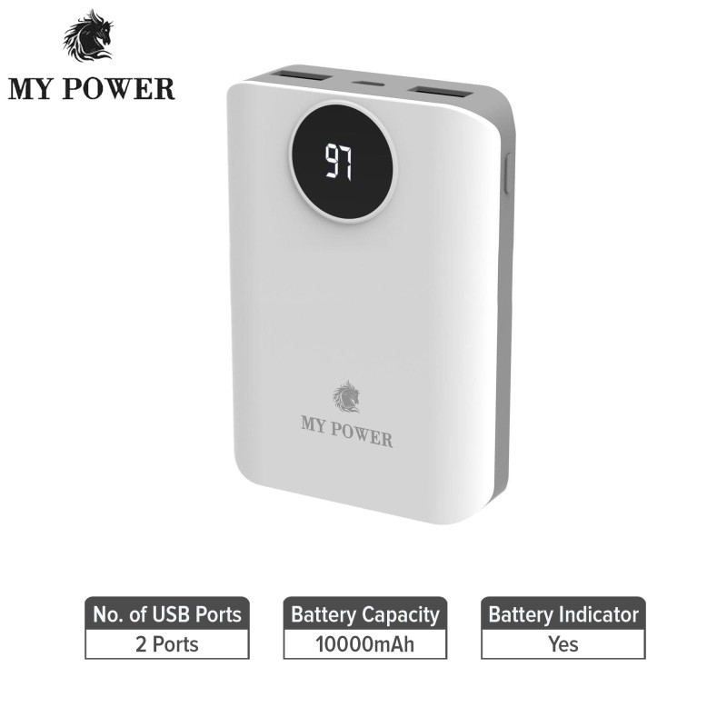 MY POWER 10000mah Digital Powerbank M1023b 1yr warranty