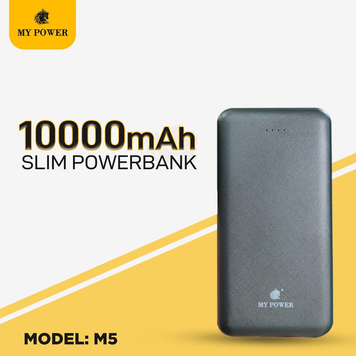 My Power, 10000 mAh Powerbank M5, Ultra Thin polymer Powerbank