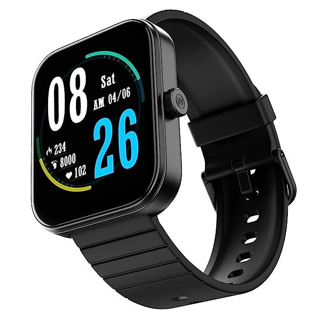 Noise Newly Launched ColorFit Pulse 3 with 1.96" Biggest Display Bluetooth Calling Smart Watch, Premium Build, Auto Sport Detection & 170+ Watch Faces Smartwatch for Men & Women (Jet Black)
